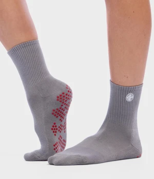 Manduka Equilibria Halvhøje Pilatessokker, Grey