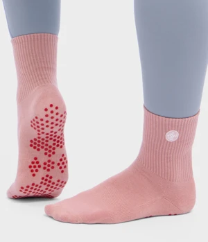 Manduka Equilibria Halvhøje Pilatessokker, Blush
