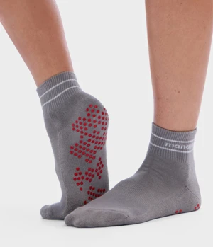 Manduka Equilibria Ankelhøje Pilatessokker, Grey