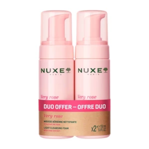 Nuxe Very Rose Cleansing Foam, 2x150ml.