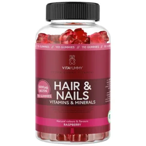 VitaYummy Hair & Nails Raspberry, 60stk.