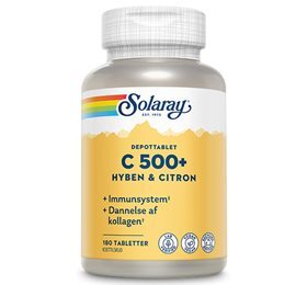 Solaray C500 + hyben og citron, 180tab.