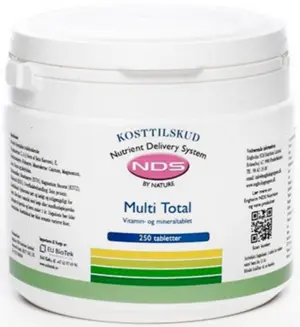 NDS Multi Total - multivit og mineral, 250tab.