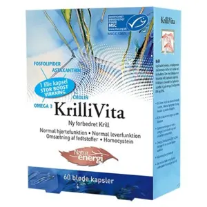 Krillivita. Krillolie, 590 mg - unik omega-3 kilde, 60kap.