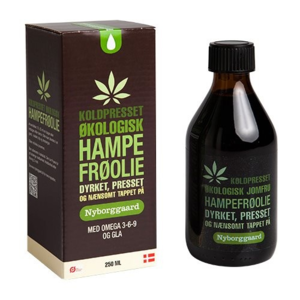 Nyborggaard Hampefrøolie Ø, 250ml.