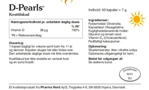D-Pearls Stærk 38 µg, 40stk.