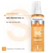 Pharmaceris S Solbeskyttende olie med duoaktiv formular til våd og tør hud, SPF 50+, 200ml.