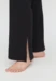 Curare Flow #2205 wide long pants, slit - Black