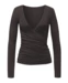 Curare Flow #24 Wrap Jacket - Dark-brown