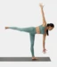 Manduka "Dhara" Scoop Bra, Black Sage Heather