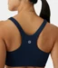 Manduka "Dhara" Scoop Bra, Midnight Heather