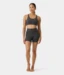 Manduka "Dhara" Scoop Bra, Phantom Heather