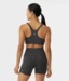 Manduka "Dhara" Scoop Bra, Phantom Heather