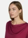 Curare Flow #2275 Shirt waterfall 1/1 sleeves - Bordeaux