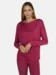 Curare Flow #2275 Shirt waterfall 1/1 sleeves - Bordeaux