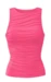 Curare Flow #2405 gathered top round neck - Raspberry