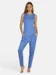 Curare Flow #255 Tank Top Boat Neck - Queen-blue