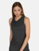 Curare Flow #2601 top turtle-waterfall neck - Black