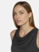 Curare Flow #2601 top turtle-waterfall neck - Black