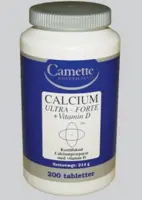 Camette Calcium Ultra Forte + D-vitamin, 200tab.