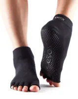 Toesox Halftoe Ankle Grip (Sort)