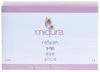 Miqura Care Refresh me eye slice øjenmaske, 2stk.