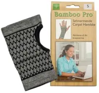 Bamboo Pro Carpal handske, Str. S selvvarmende 1stk.