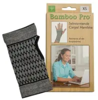 Bamboo Pro Carpal handske, Str. XS selvvarmende 1stk.