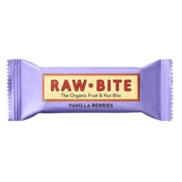 Rawbite Vanilla Berries Ø frugt- og nøddebar, 50 g