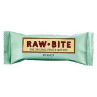 Rawbite Peanut Ø frugt- og nøddebar, 50 g