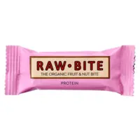Rawbite Proteinbar Ø glutenfri frugt- og nøddebar, 50 g