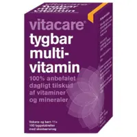 VitaCare Tygbar Multivitamin til voksne (11+), 100 tab / 109 g