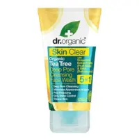 Organic tea tree face wash cleansing deep pore Dr. Organic Skin Clear, 125 ml