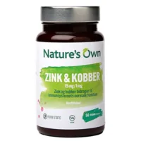 Natures Own Zink og Kobber Food State, 50tab / 24g