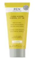 REN Clean Skincare Clean Screen Mineral SPF30 Mattifying Face Sunscreen, 50ml.