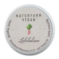 Naturfarm Vegan Læbebalsam Rabarber, 10 ml.