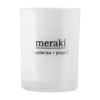 Meraki Duftlys White tea & ginger, Dm.: 8 cm, h.: 10.5 cm.