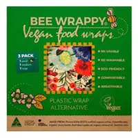 Bee Wrappy Vegan Food Wraps - 3 pak