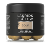 Lakrids by Bülow GOLD – RASPBERRY, 125 g.