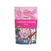 Dragon Superfoods Chokoladeknapper pink vegan Ø m. frysetørrede jordbær, 200g