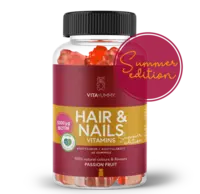 VitaYummy Hair & Nails Vitaminer Summer edition, 60stk.
