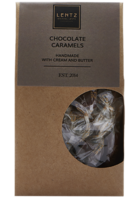 Lentz Karamel med Mørk Chokolade, 100g.