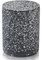 Humdakin BOLOGNA Terrazzo Vase med låg, sort