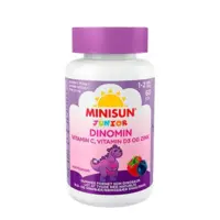 Biosym Dinomin C & D3 vitamin Junior, 60 gum