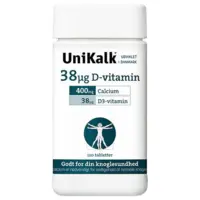 Unikalk 38 µg D-vitamin, 120tab