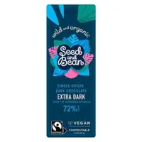 Seed & Bean Mørk Chokolade 72% Ø, 25g