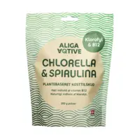 Aliga Aqtive Chlorella & Spirulina Pulver, 200g