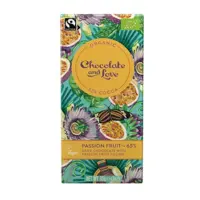 Chocolate and Love Chokolade med passionsfrugt fyld Ø, 85g