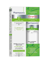 Pharmaceris Sampak T- 2 full str produkt + Retinol natcreme 40ml + en gratis antibakterial rensegel 190ml