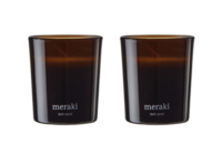 Meraki Duftlys, Dark Wood, 2 stk, 7cm x 6cm